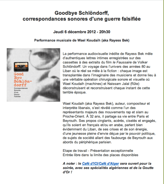 Rayess Bek Institut des Cultures d'Islam