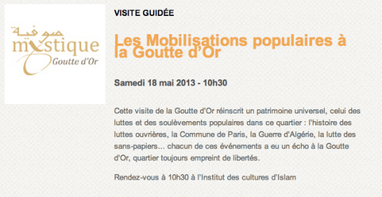 mobilisations populaires goutte d'or